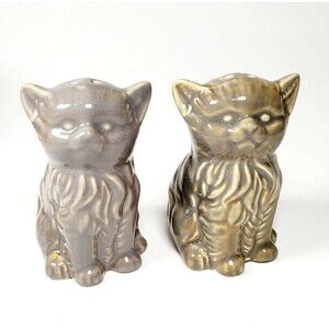 Cat Kitten Salt and Pepper Shakers Boston Warehouse Feline Kitty New In Box!